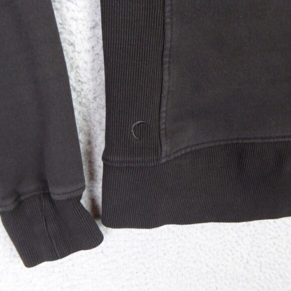 Zyia Active Hoodie Women's Large Black Hooded Sweatshirt Jacket Full Zip Long - Picture 6 of 11